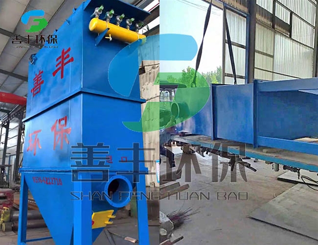 布袋除塵器加工完成裝車發貨